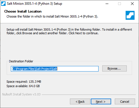 Рисунок 16 – Окно установки папки назначения