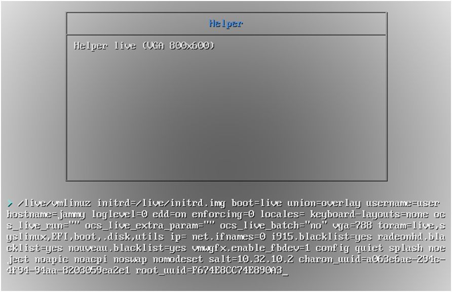 Рисунок 36 – Редактирование параметров загрузки Legacy